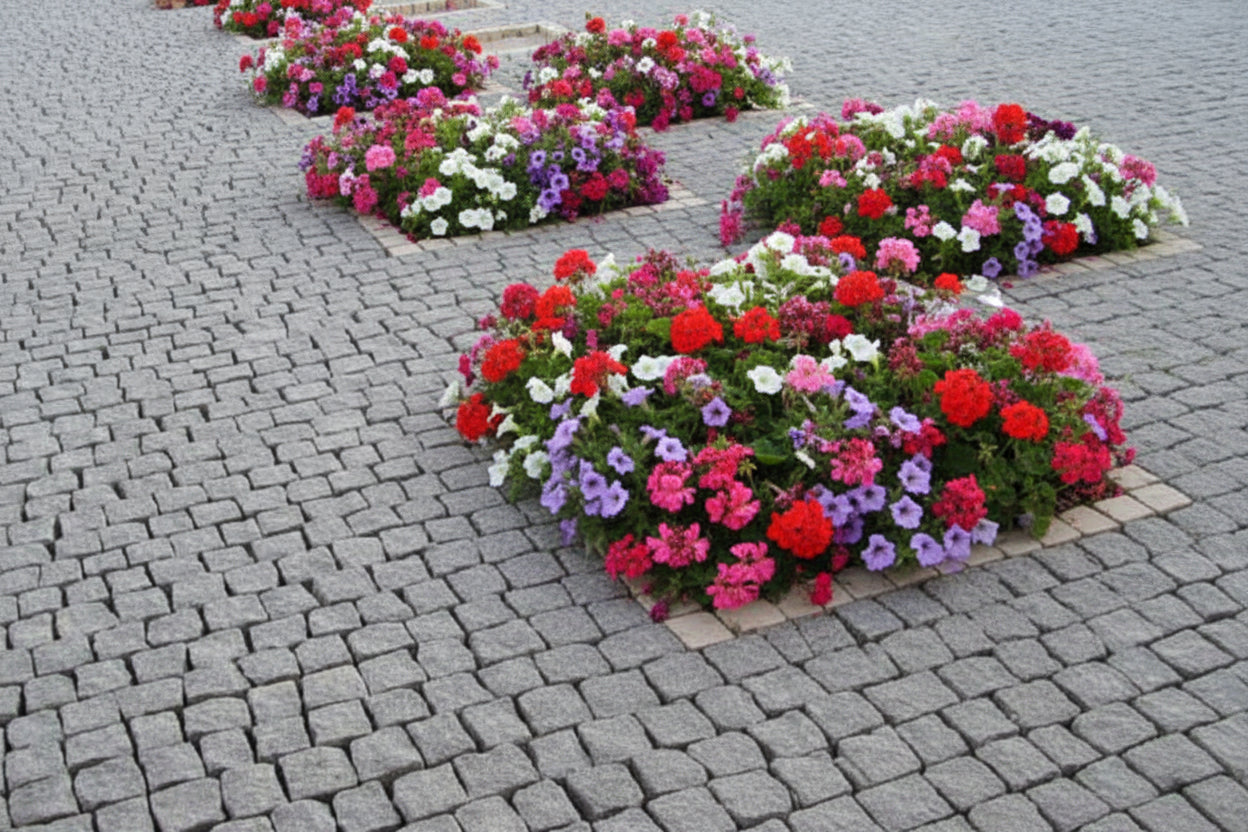 Adoquines Granito gris rústico