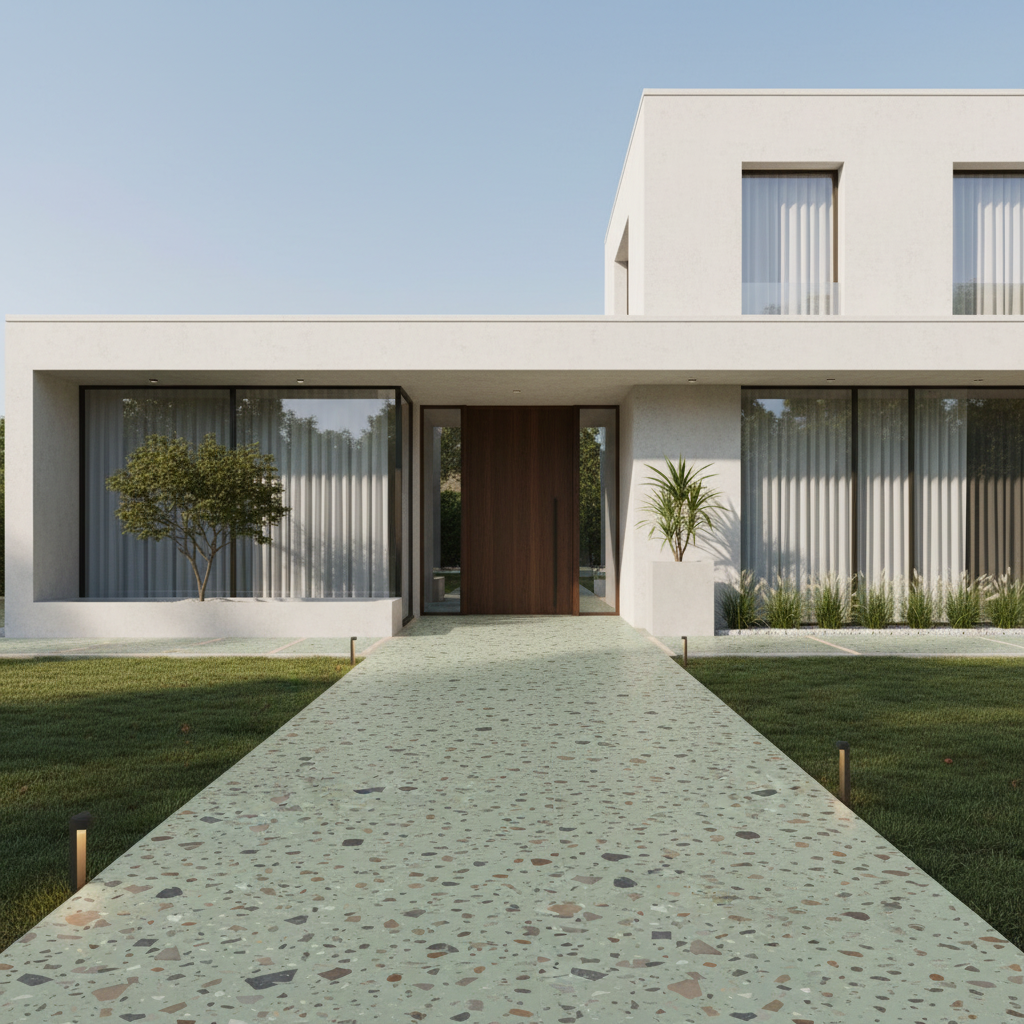 Baldosa Porcelánica Terrazo