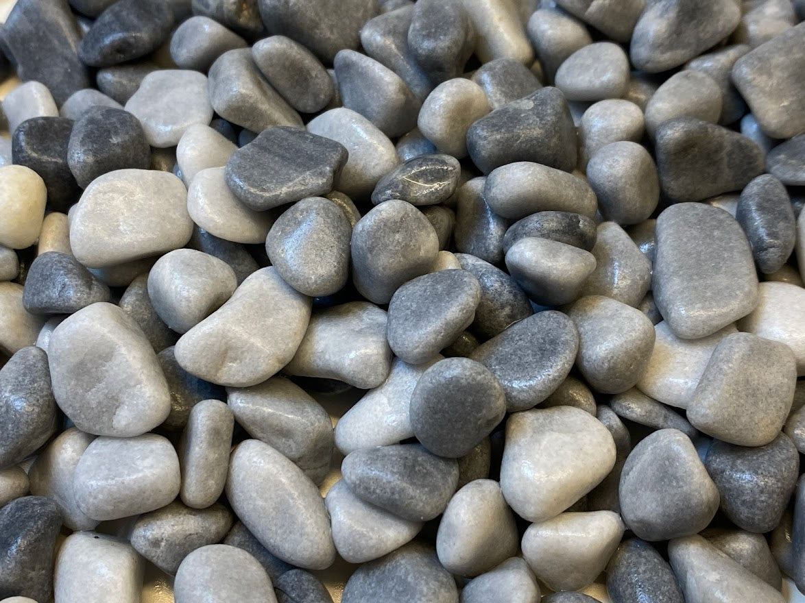 Canto rodado resina Gris Azulado