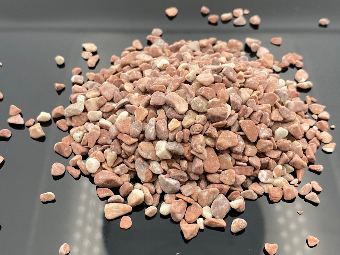 Canto rodado resina Rojo