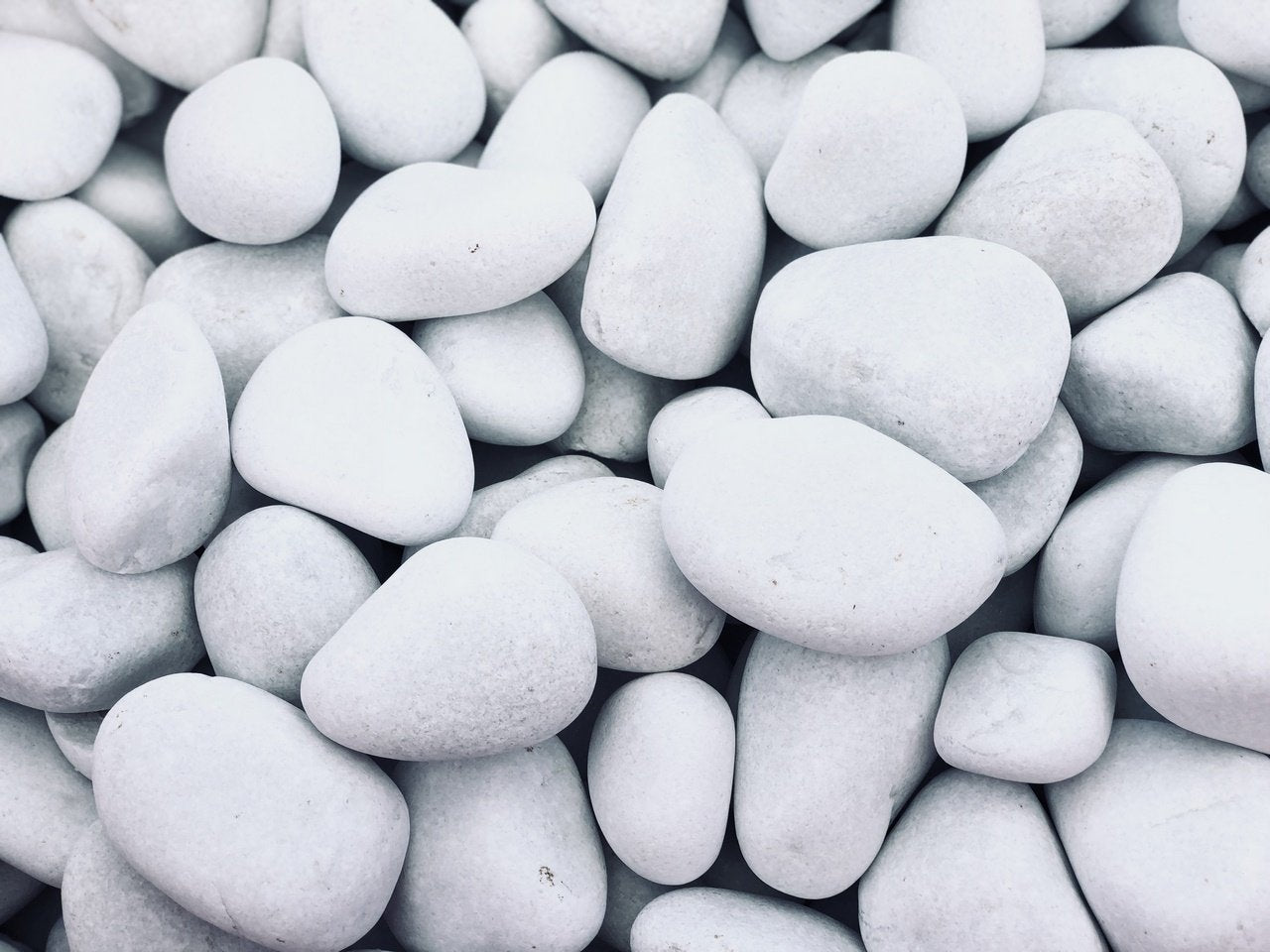 Piedra blanca redonda para jardín - Vetonek