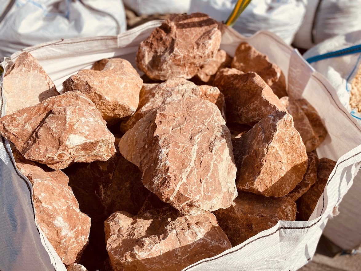 Piedra gaviones Rojo