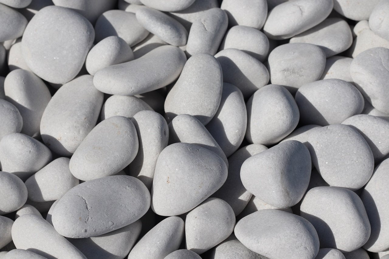 Envio de piedra blanca para jardin a domicilio