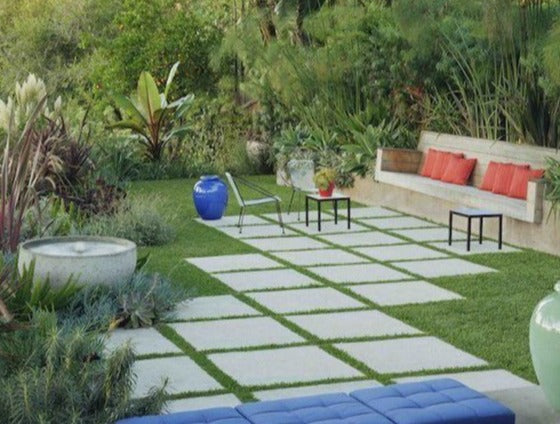 Placa hormigon blanca grande