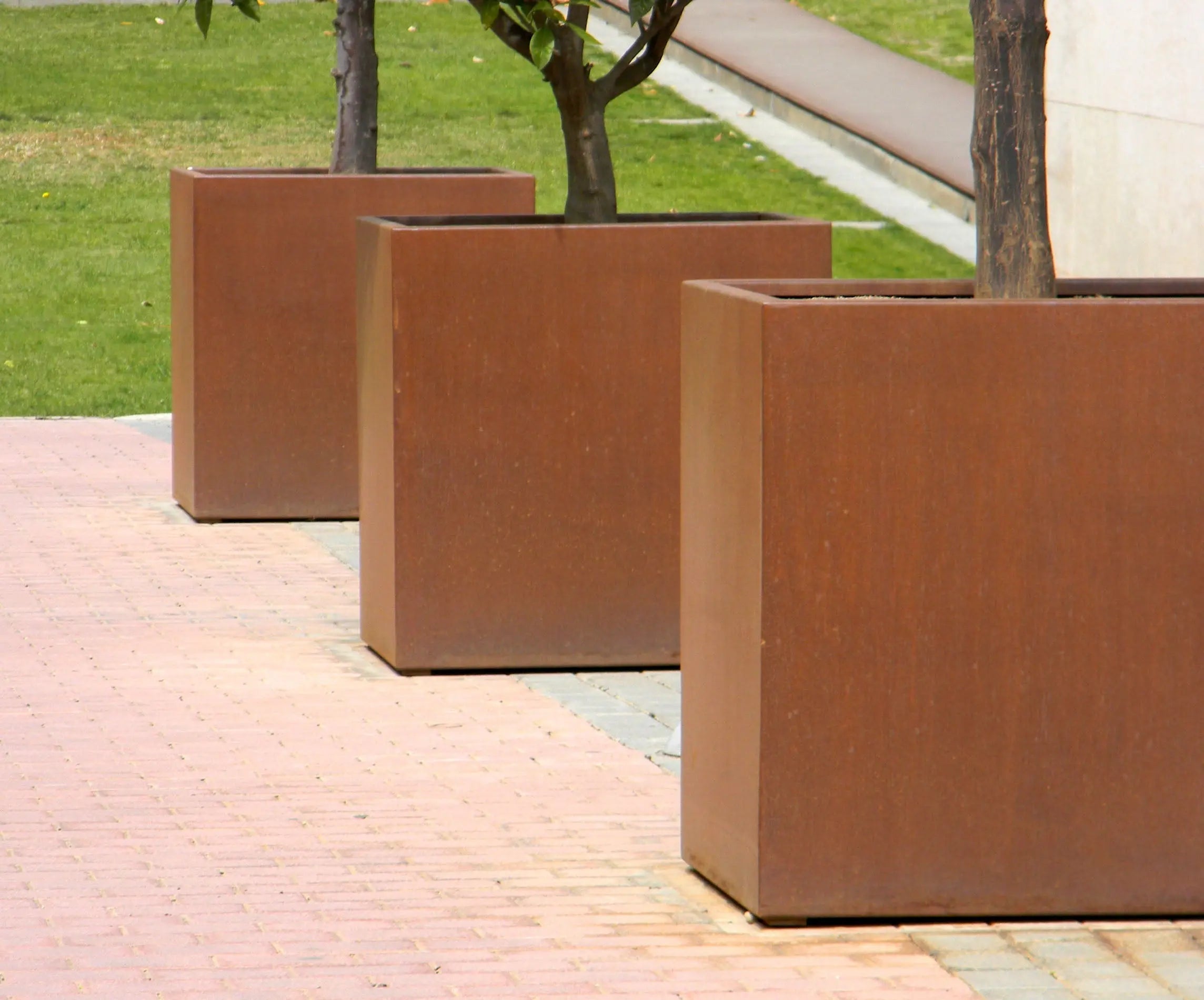 Jardinera CUBO Acero Corten - Vetonek