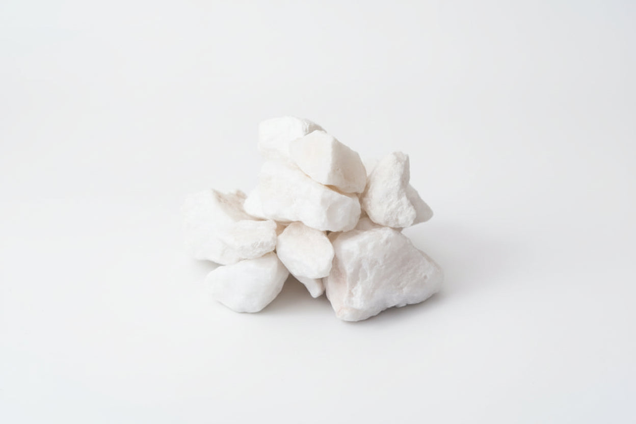 Grava cuarzo blanco 40-60 mm