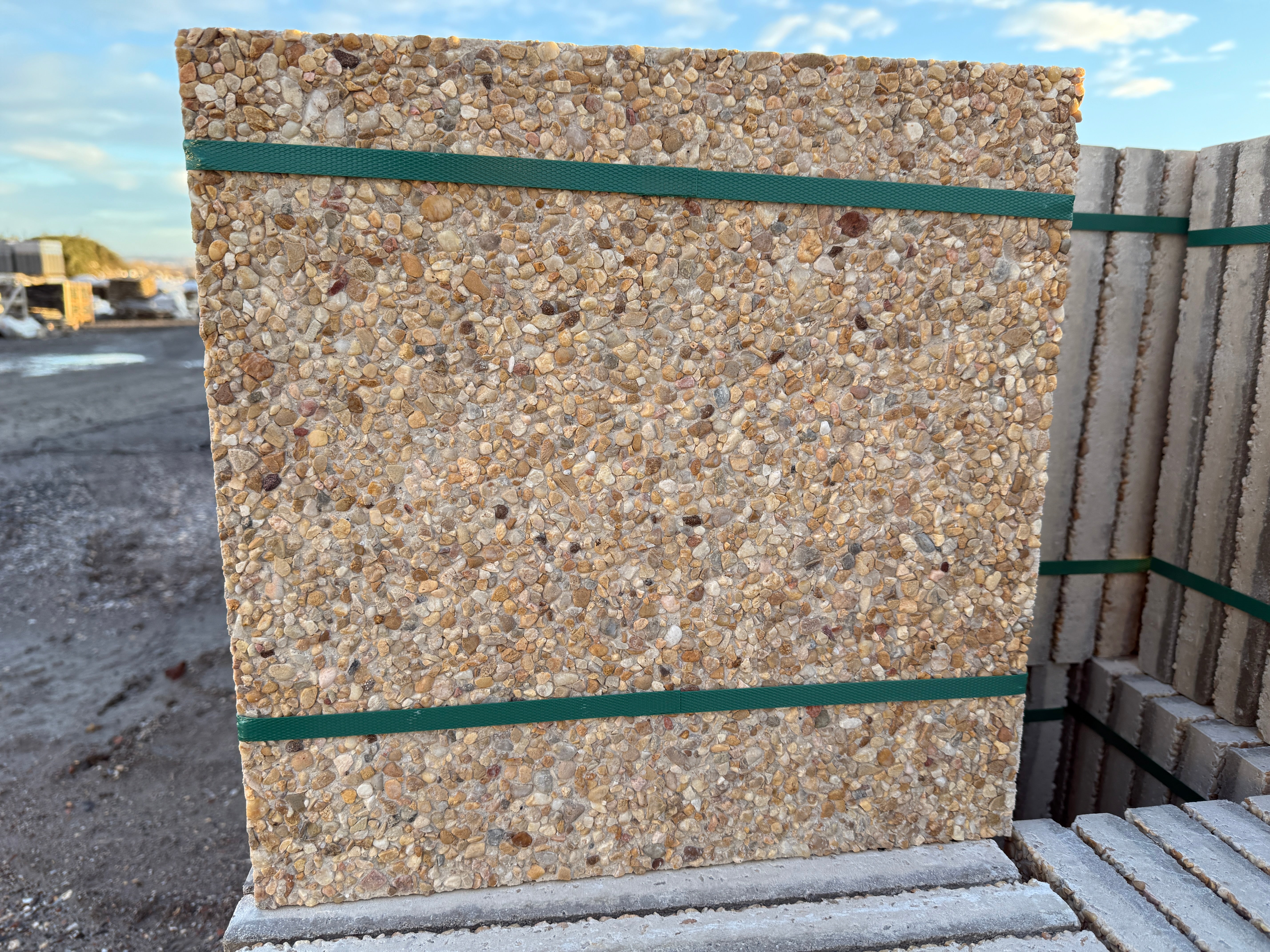 Terrazo de Grava con aristas PiedraViva