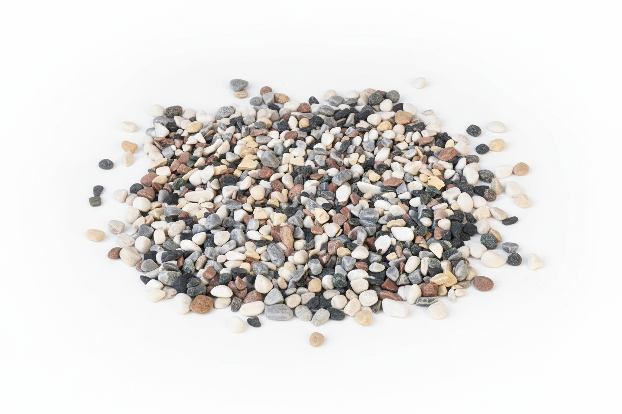 Mehrfarbiger Kiesel