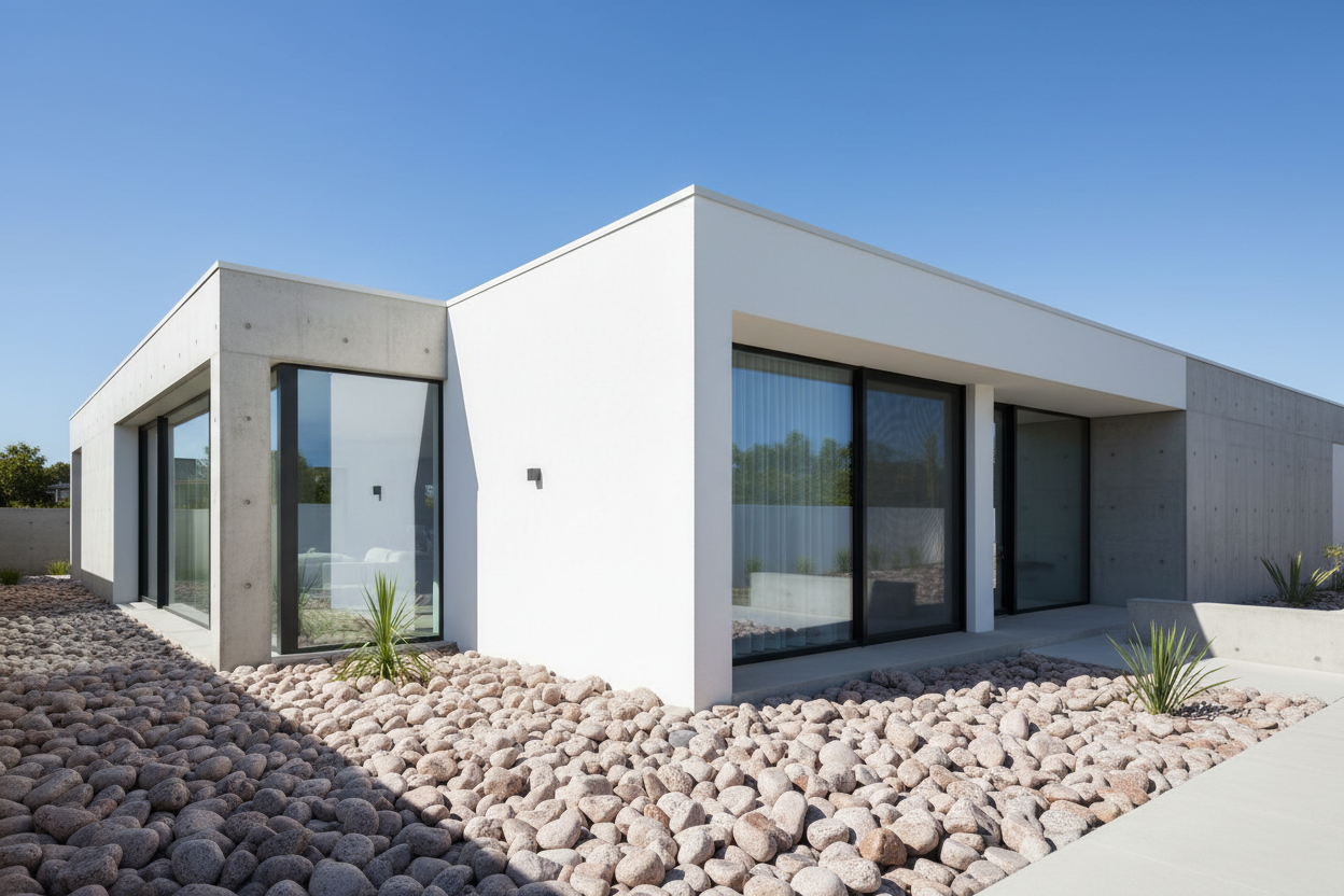 Gros galet granit rose