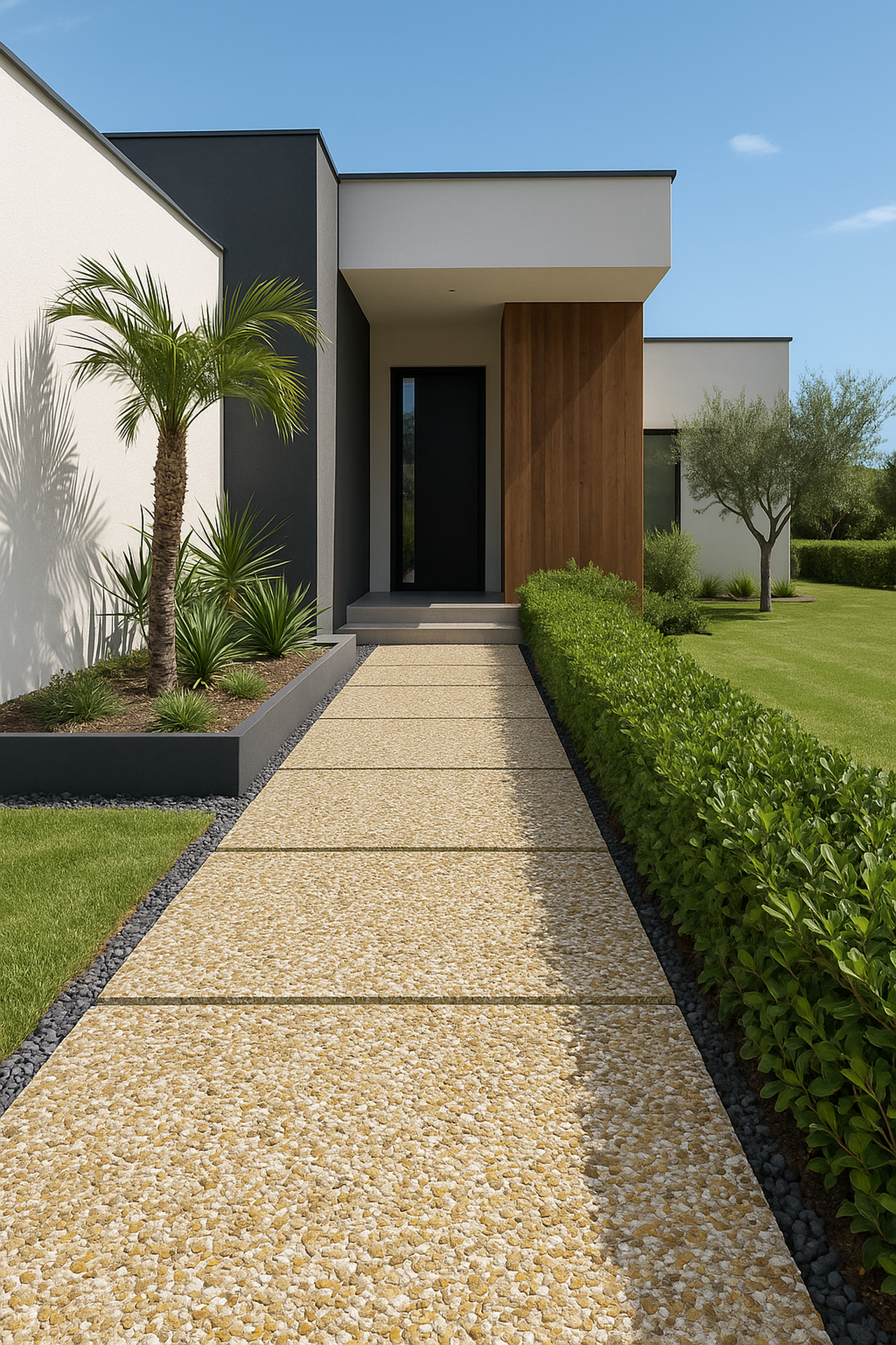 Terrazo de Grava con aristas PiedraViva