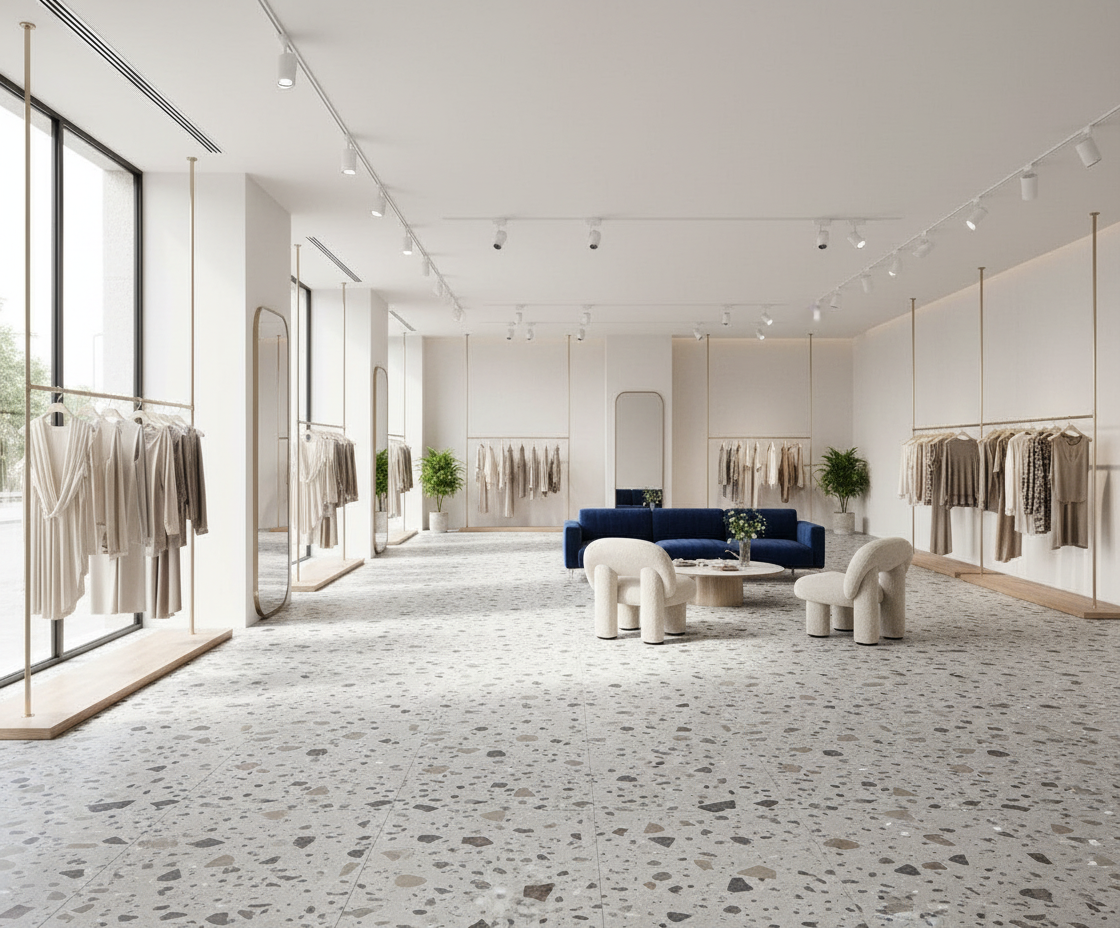 Baldosa Porcelánica Terrazo