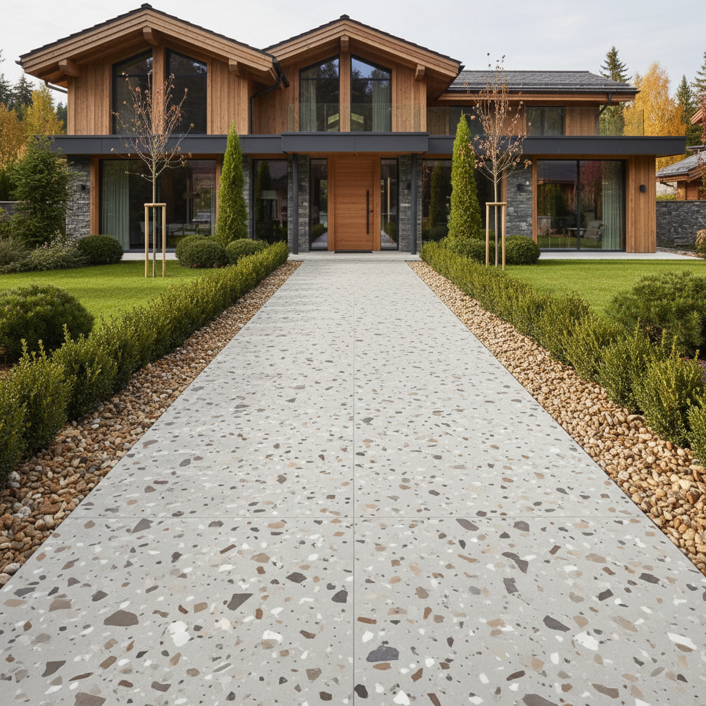 Baldosa Porcelánica Terrazo