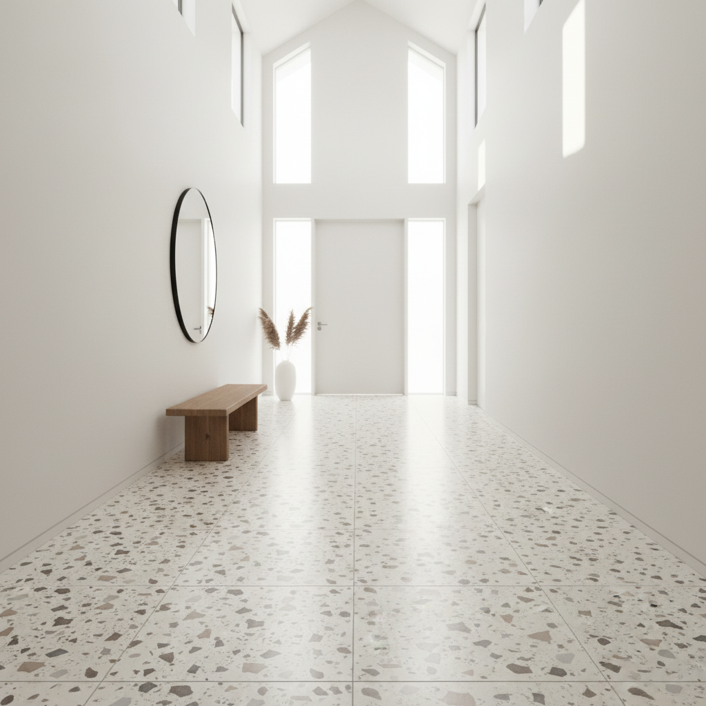 Baldosa Porcelánica Terrazo