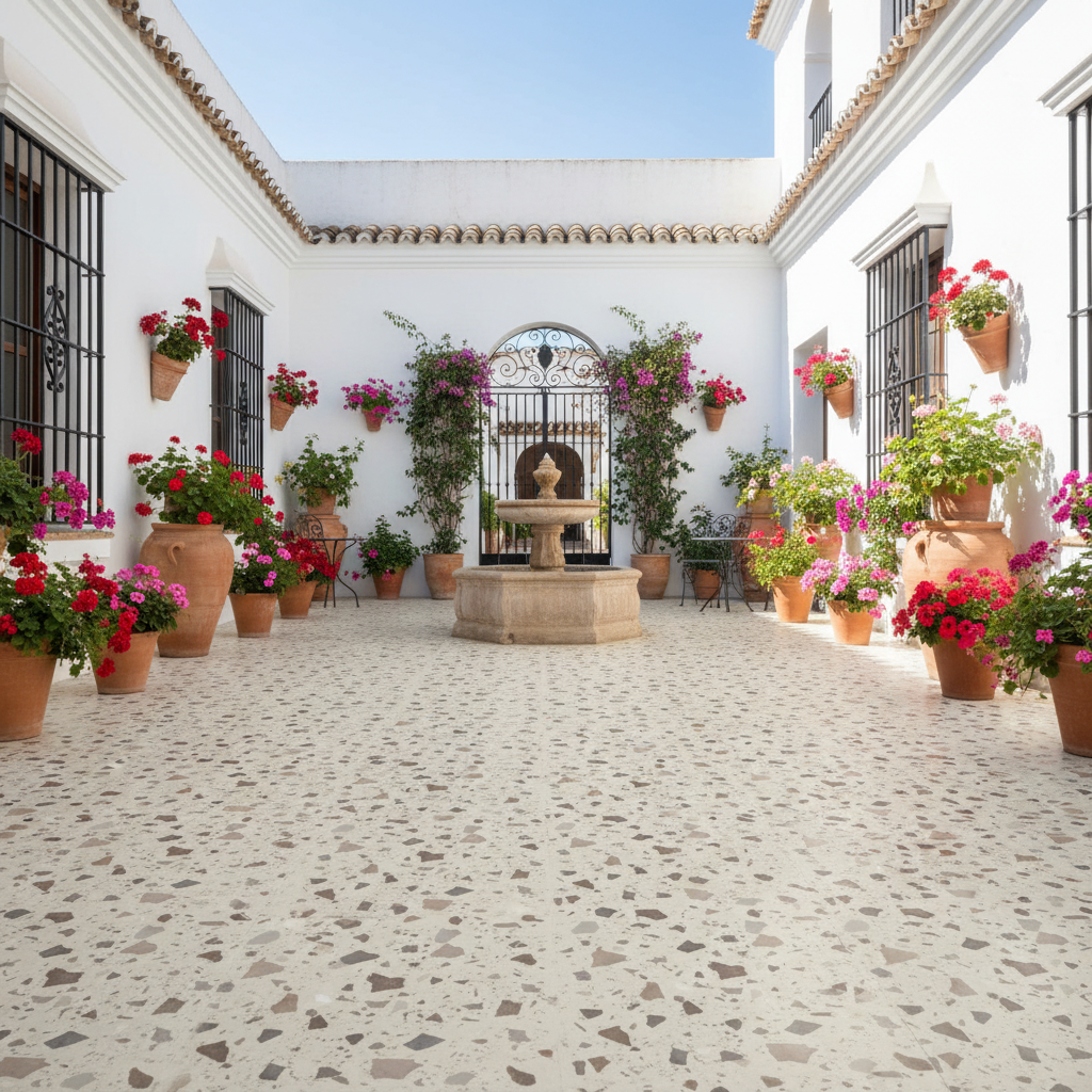 Baldosa Porcelánica Terrazo