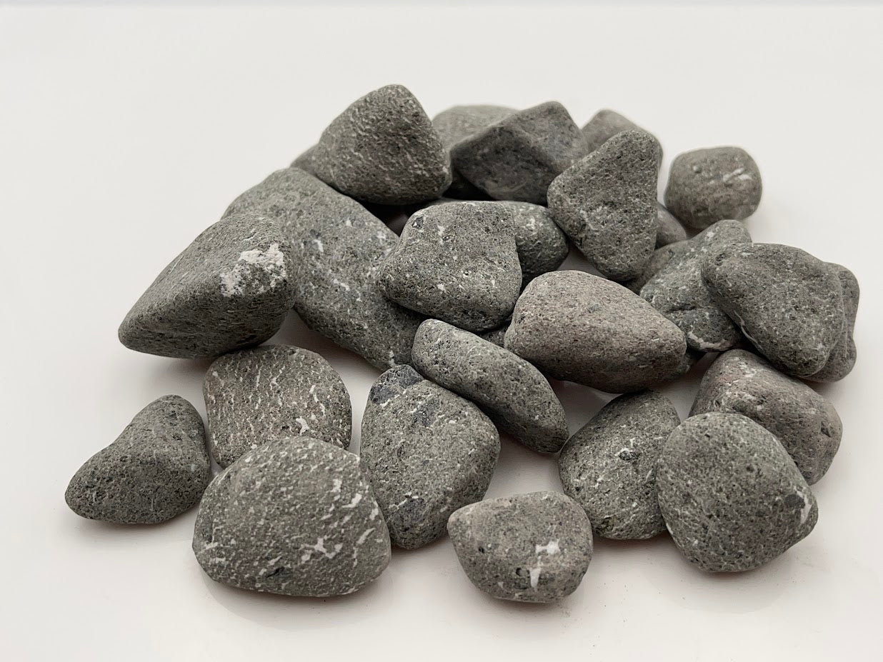 Black basalt pebble