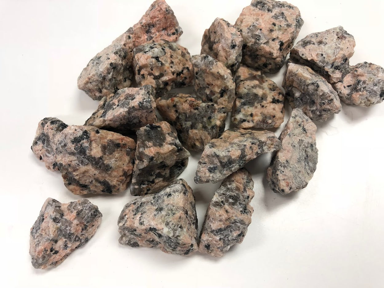 Pink granite gravel