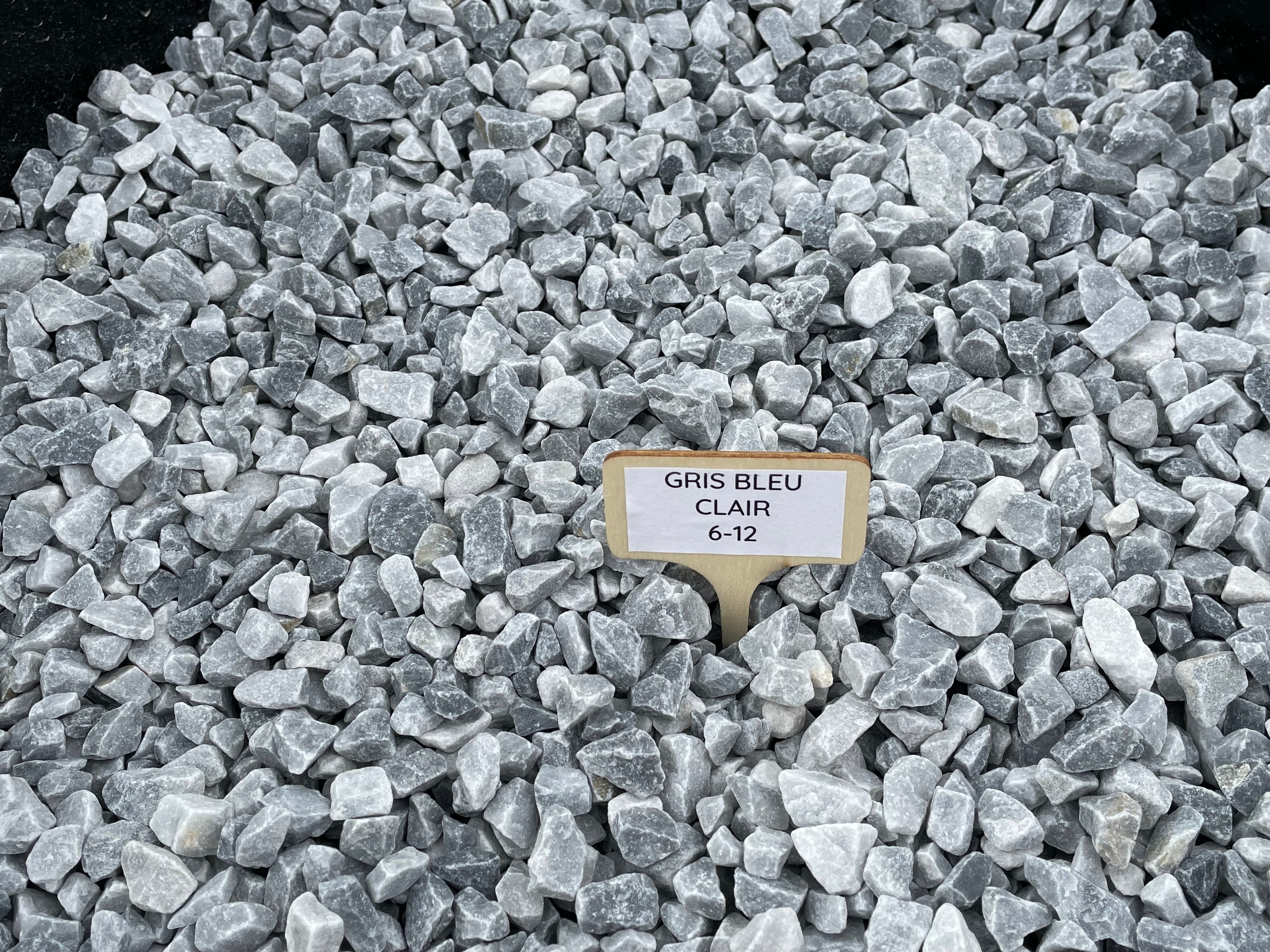 Light blue gray gravel
