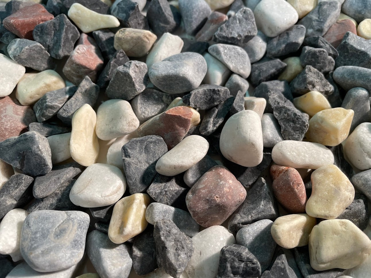 Multicolored Mix Lava pebble