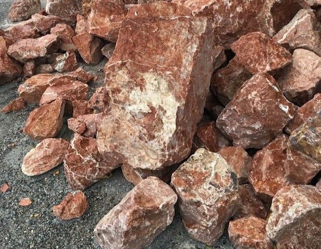 Red Gabion Stone