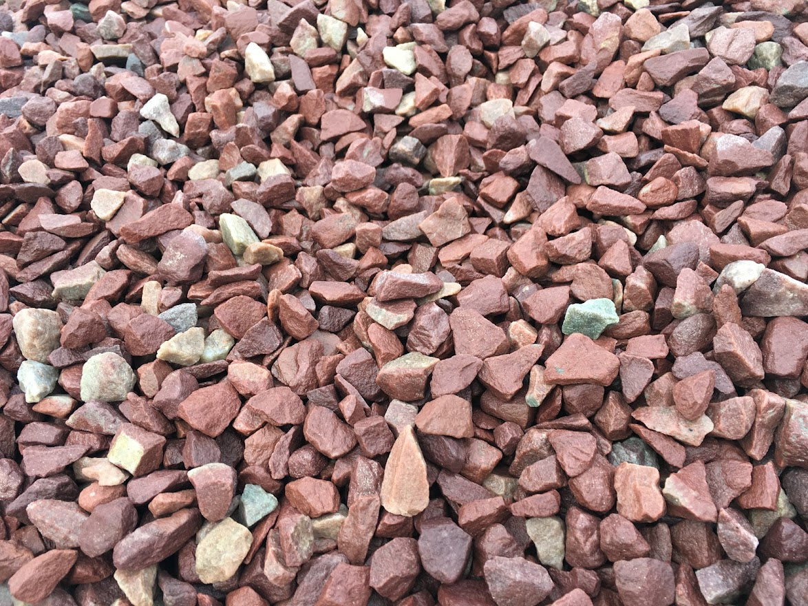 Bordeaux red gravel