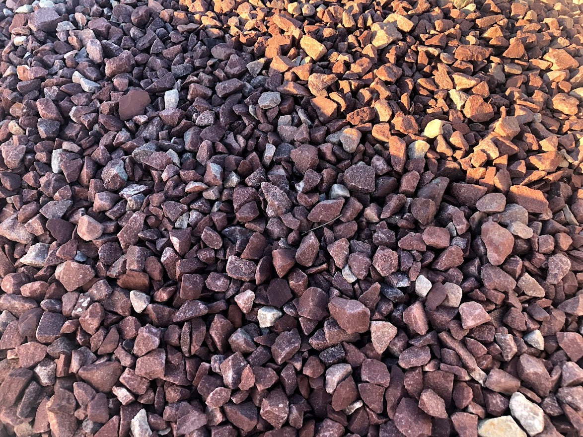 Bordeaux red gravel