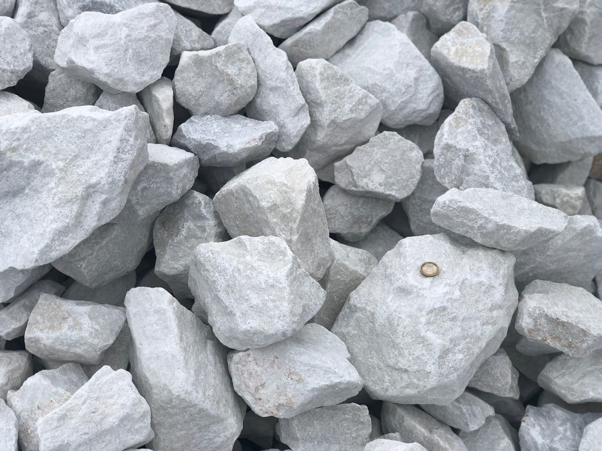 Rein weißer Felsen
